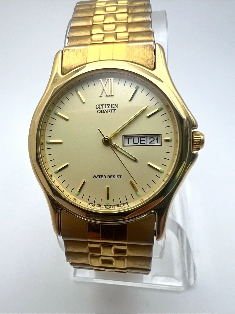 Citizen Gold Tone Watch with Champagne Dial